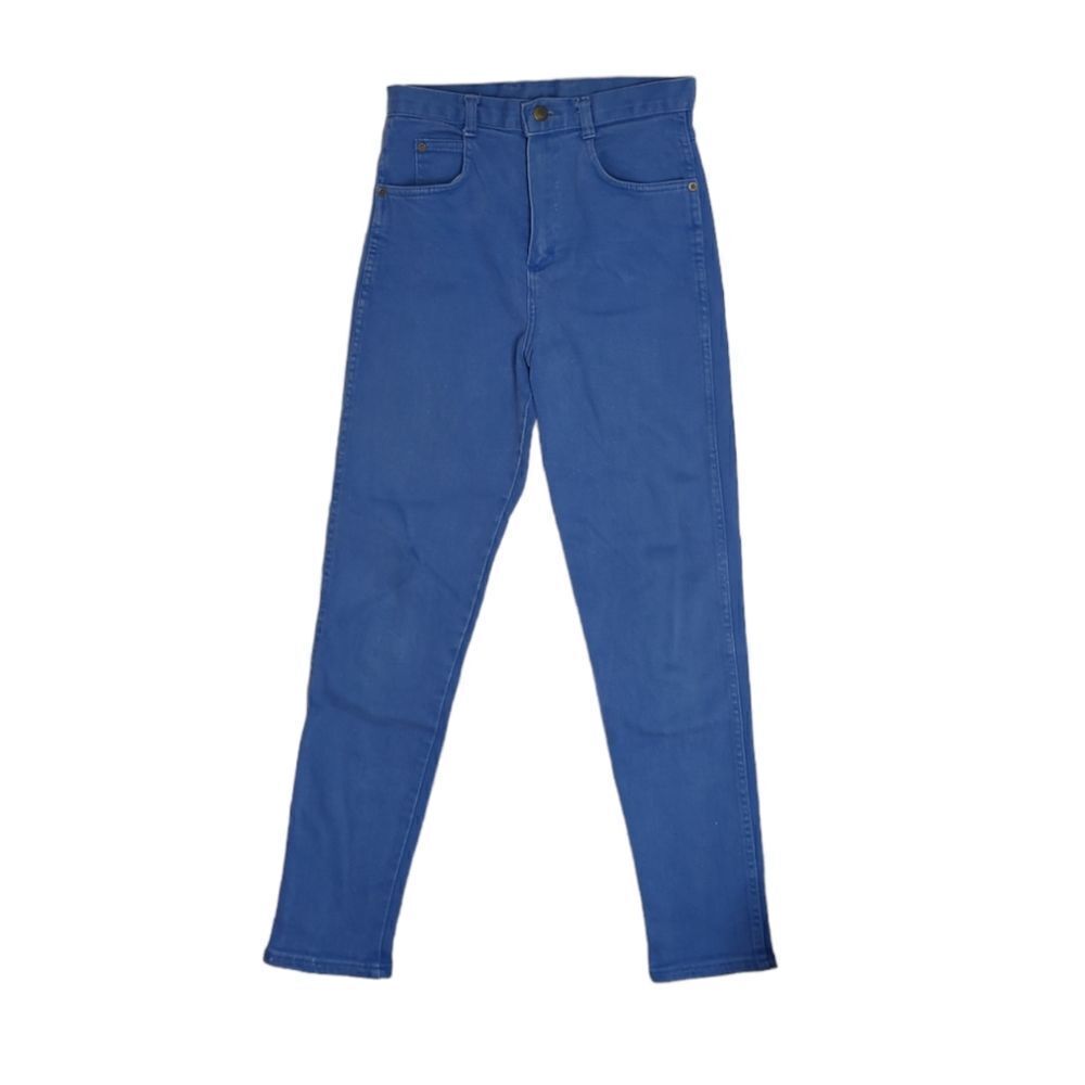 VINTAGE 90s blue washed‎ high rise straight leg jeans S/26